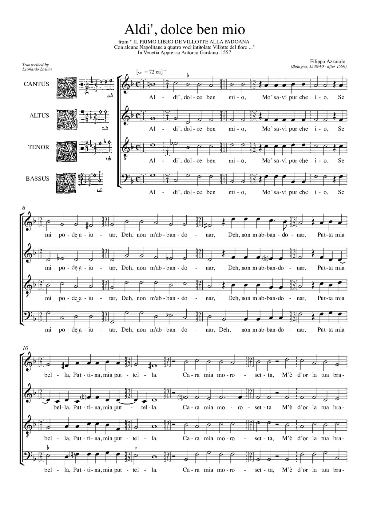 Aldi, dolce ben mio - Page 1