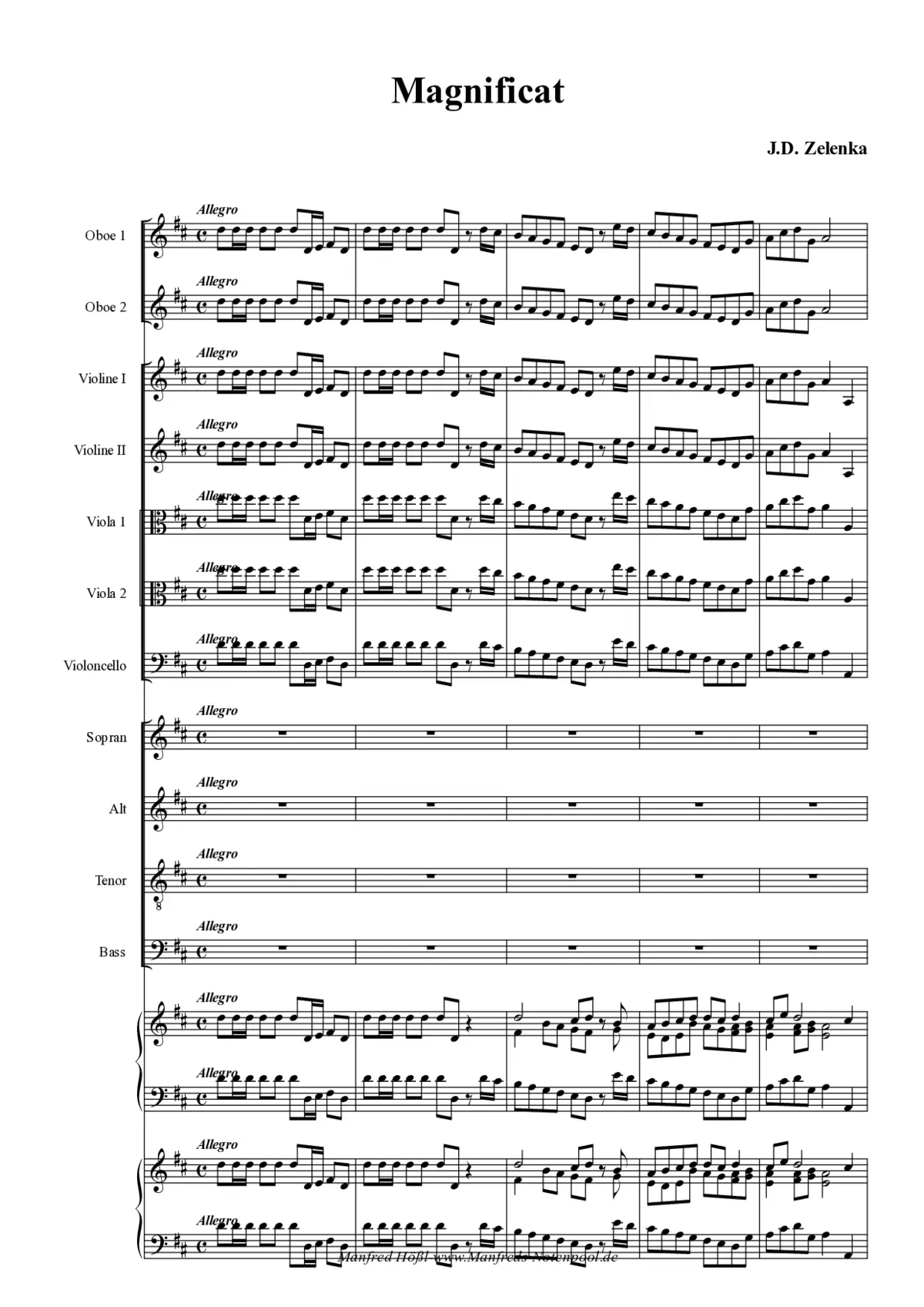 Magnificat, ZWV 108 - Page 1