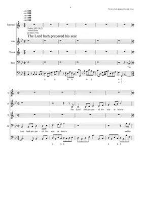 The Lord hath prepared his seat