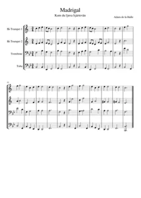 Minnelied Kumme kum Geselle min (arr. of Robins m'aime Robins m'a from Li gieus de Robin et de Marion)