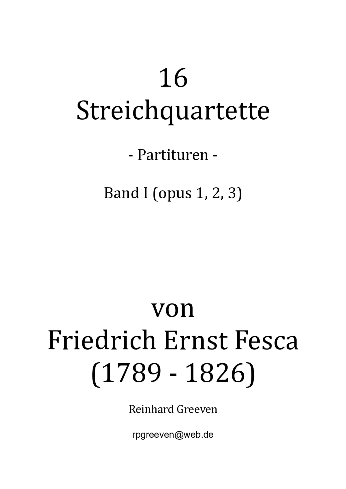 16 String Quartets - Page 1