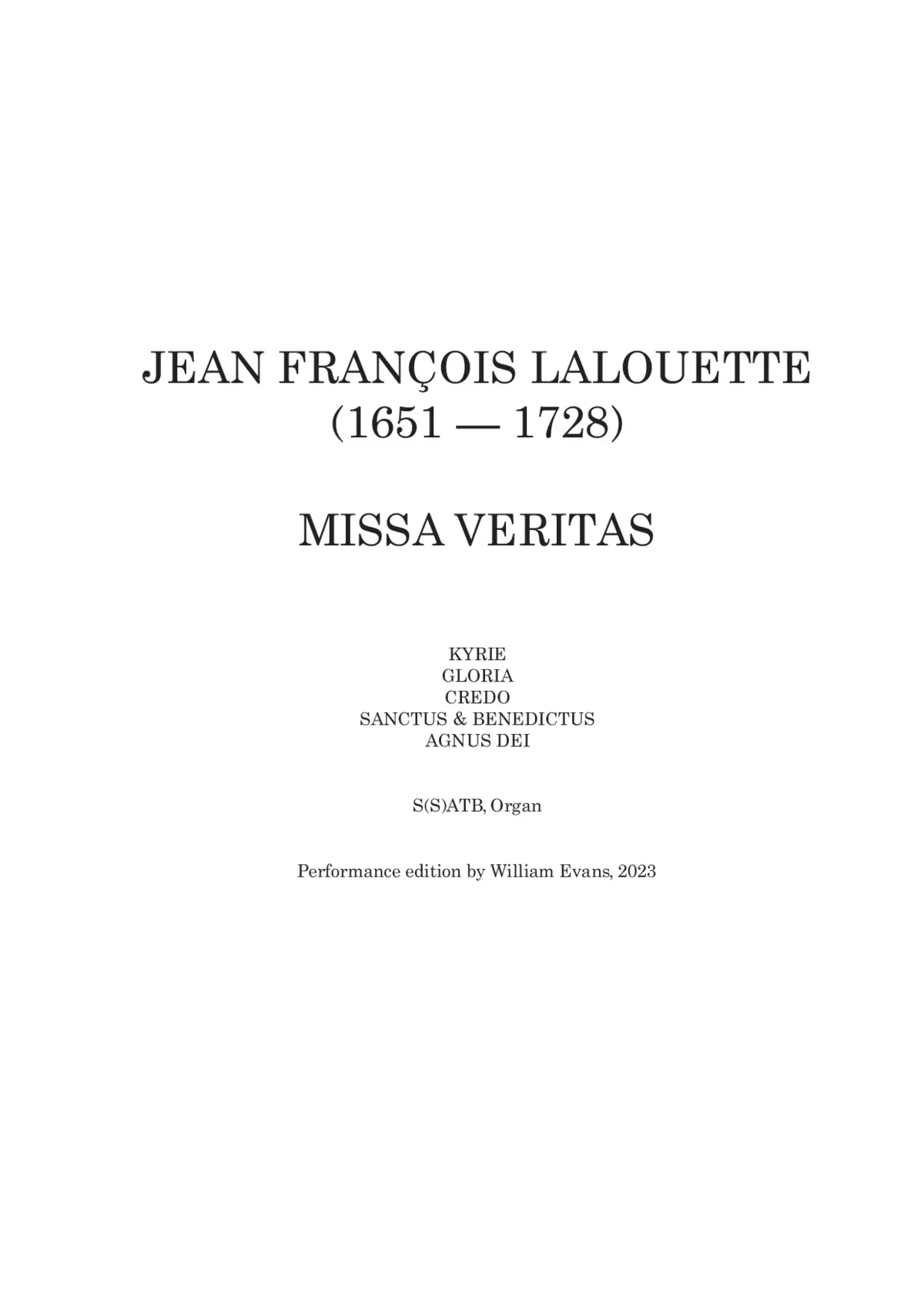 Missa Veritas - Page 1