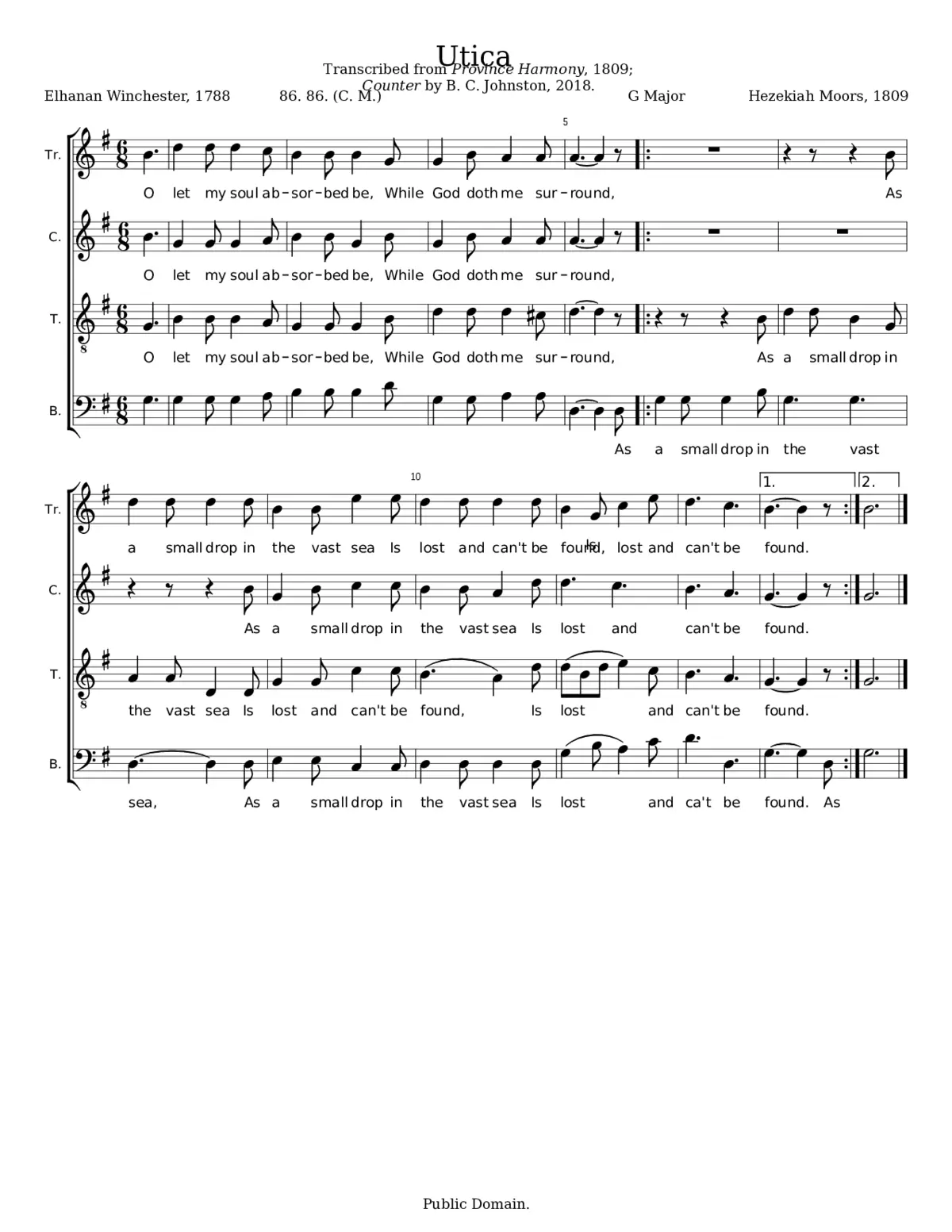 Utica - Hezekiah Moors - Page 1