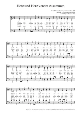 Herz und Herz vereint zusammen