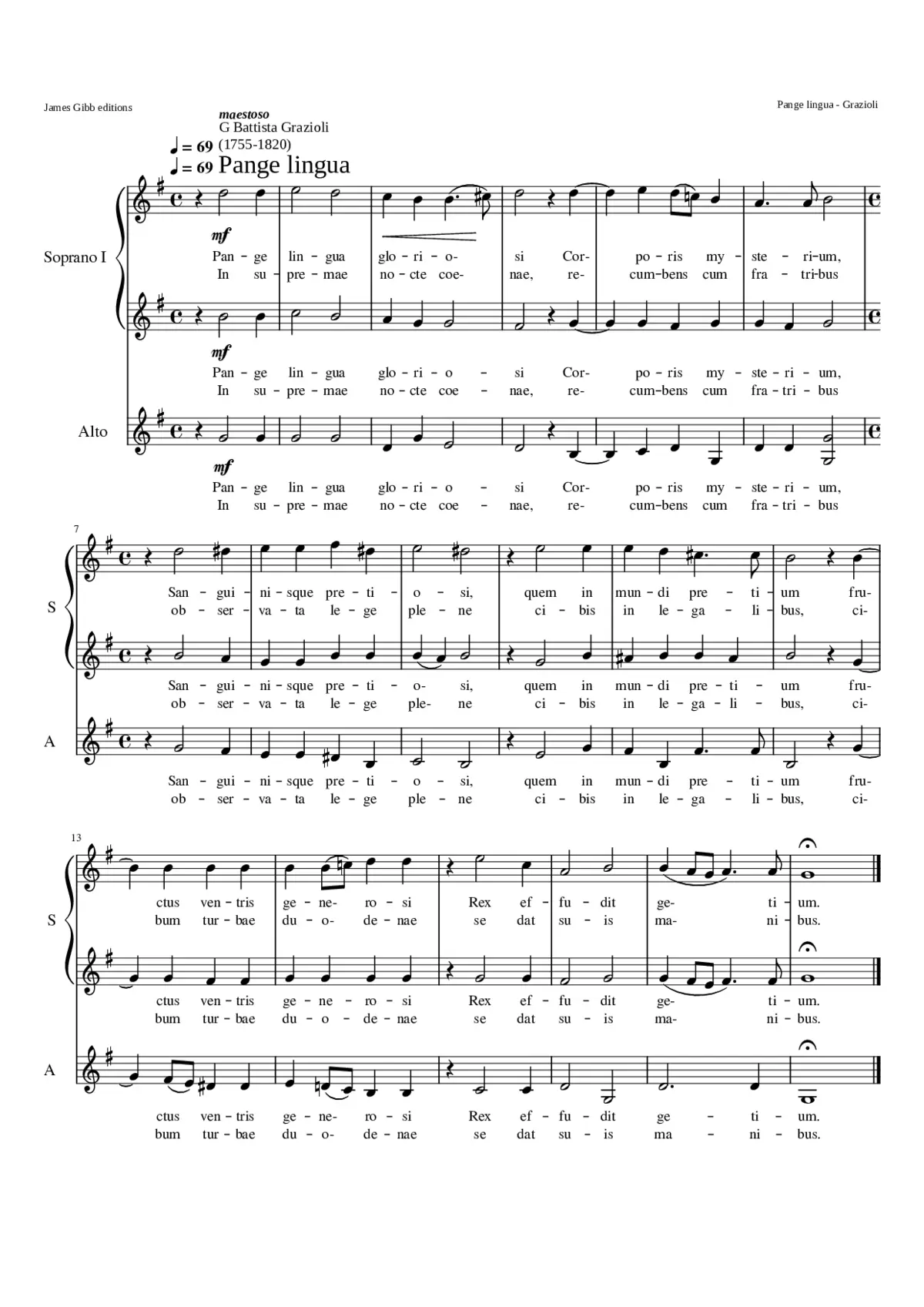 Pange lingua - Page 1