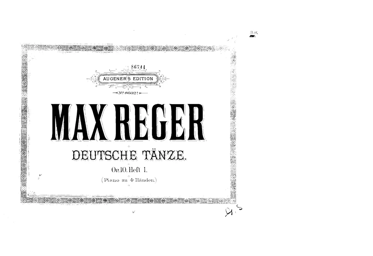 20 Deutsche Tänze - Page 1
