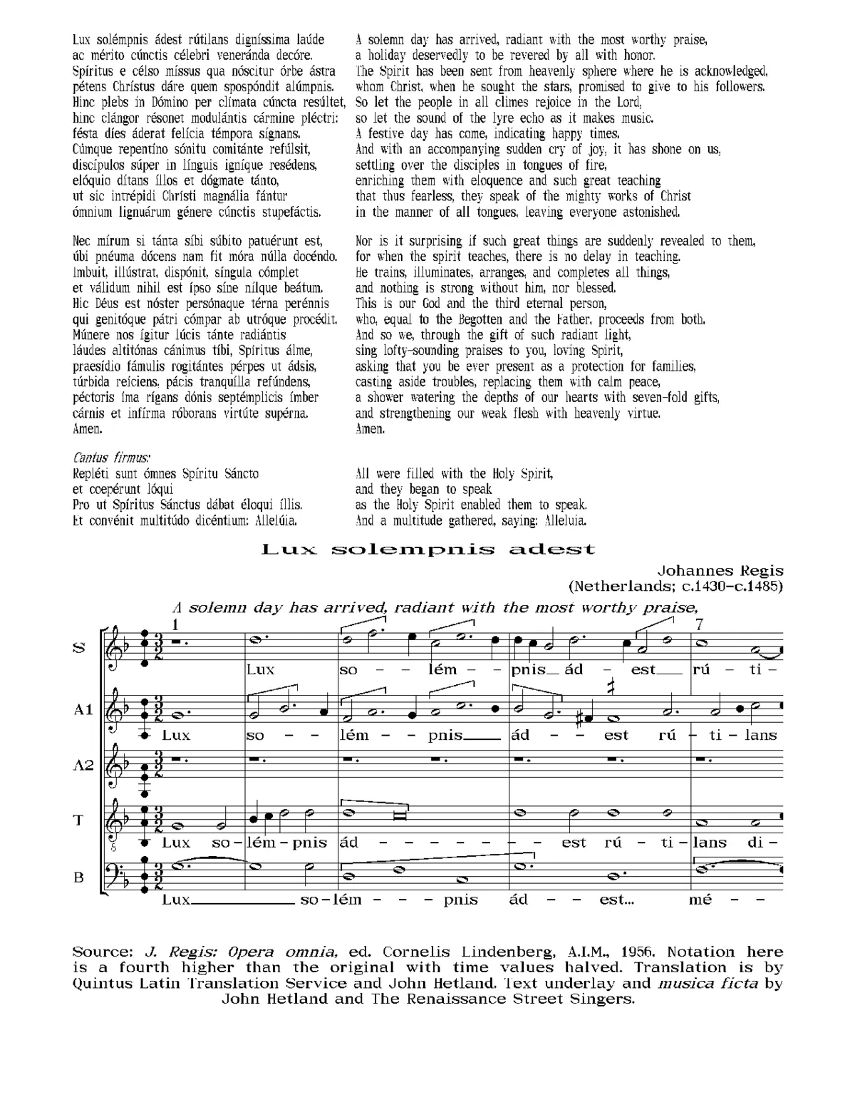 Lux solempnis adest - Page 1