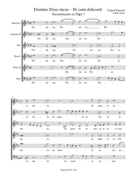 Domine Deus meus a 6