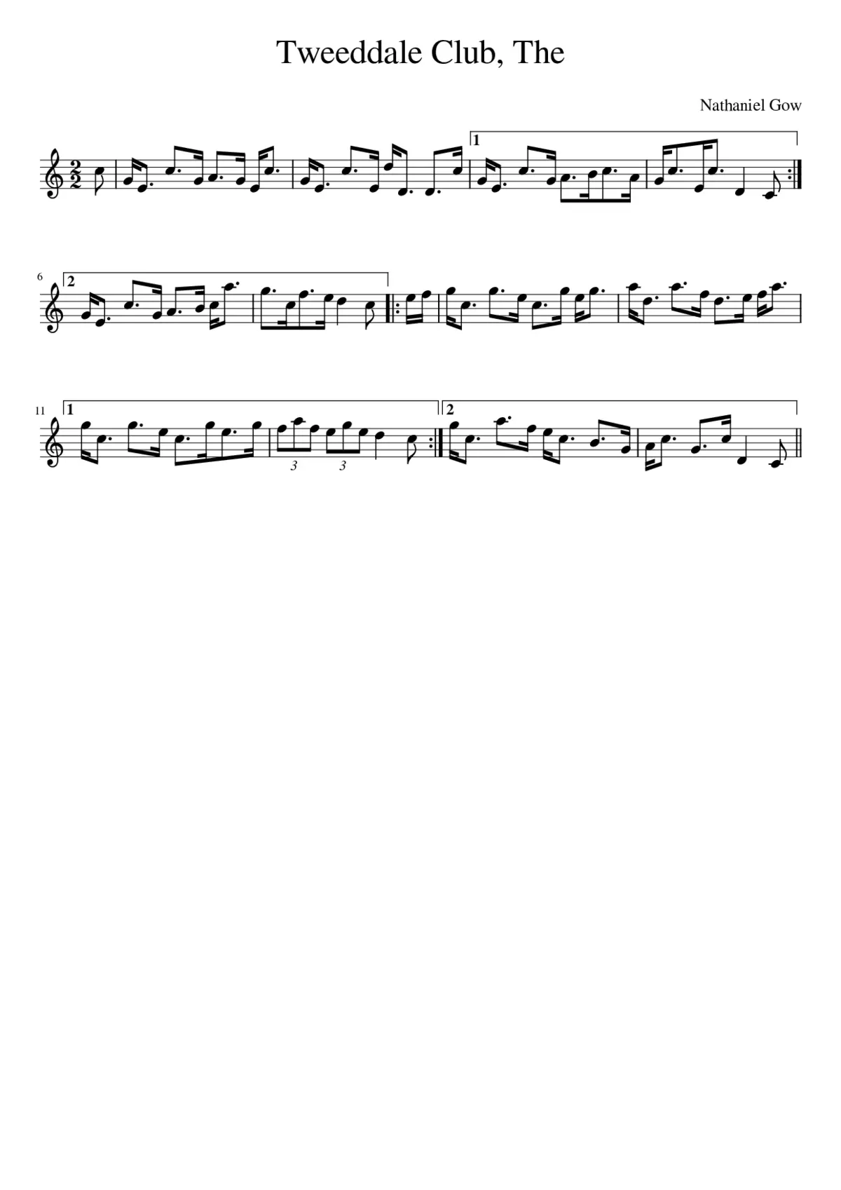 The Tweeddale Club - Page 1