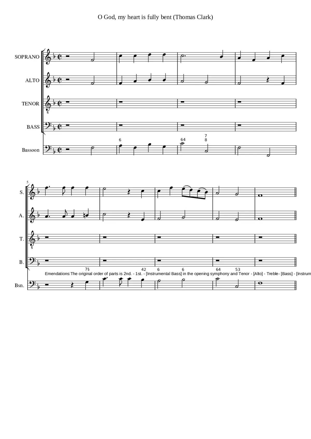 O God my heart is fully bent - Page 1