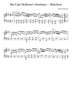 Mrs Capt McBarnet's Strathspey -- Balachron