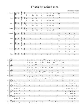 Tristis est anima mea