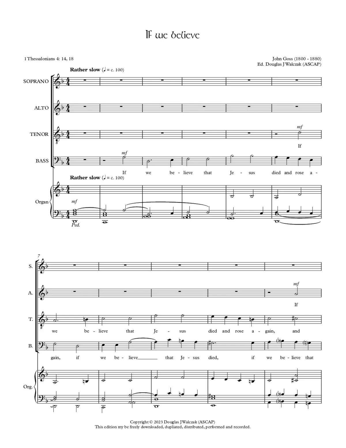 If we believe that Jesus died - Page 1