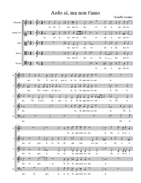 Ardo sì, ma non t'amo I