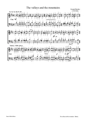 The valleys and the mountains