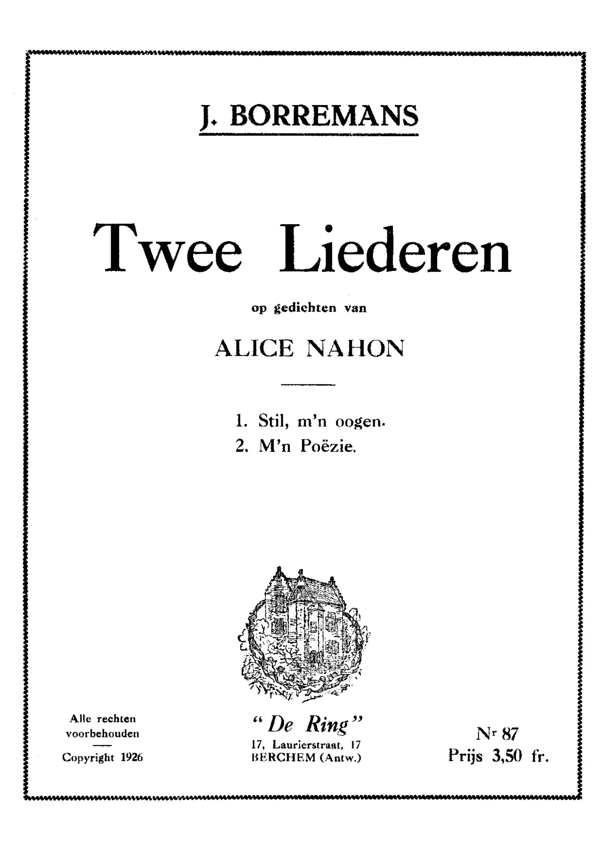 2 Liederen - Page 1