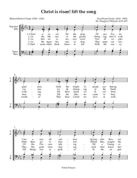 Christ is risen! lift the song