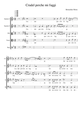 Crudel perche mi fuggi