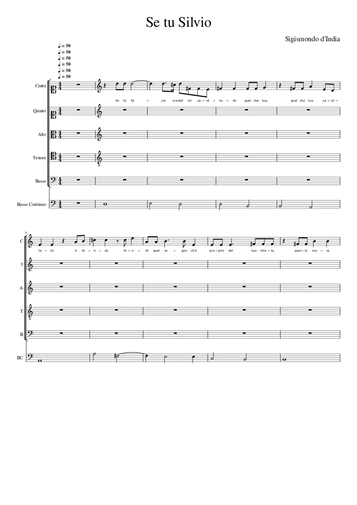 Se tu Silvio - Page 1