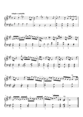 Keyboard Sonata in A major K.208