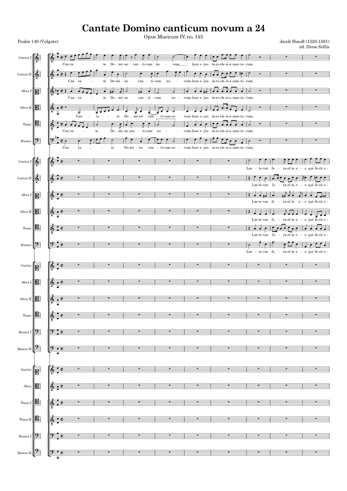 Cantate Domino a 24 - Page 1