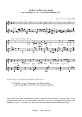 Saphire sind die Augen dein