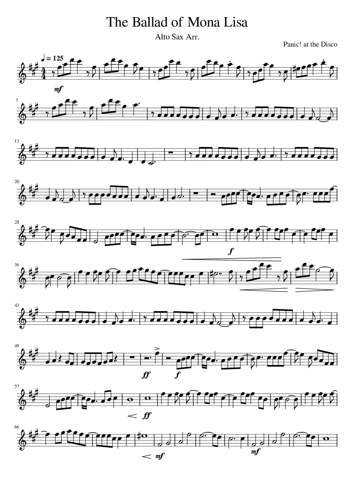 the ballad of mona lisa - Page 1