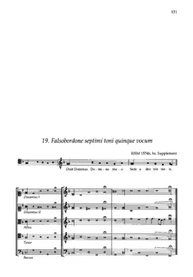 Falsobordone septimi toni quinque vocum