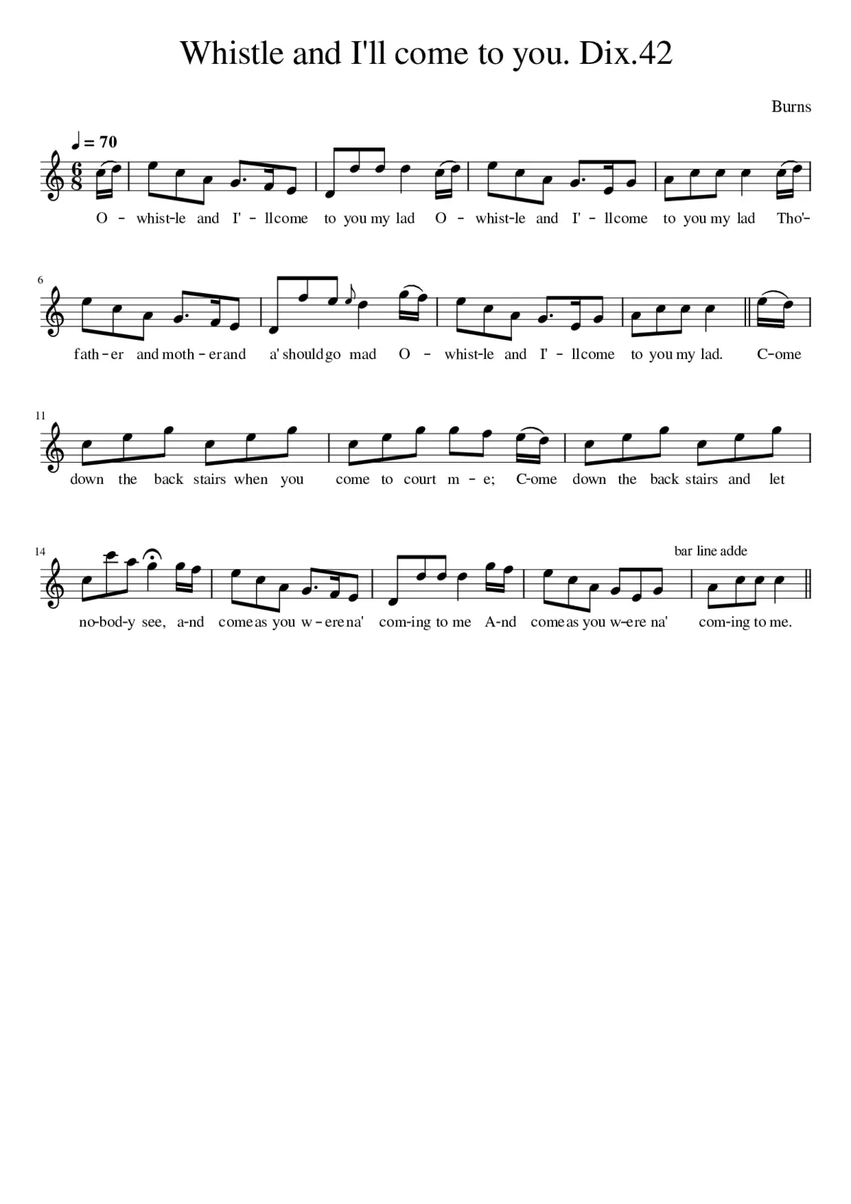 Whistle and I'll come to you. Dix.42 - Page 1