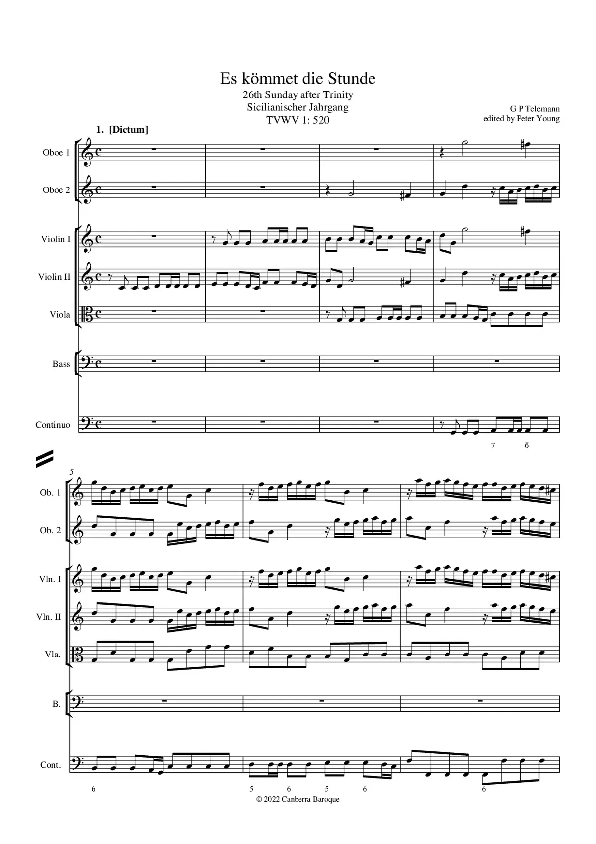 Es kömmet die Stunde - Page 1