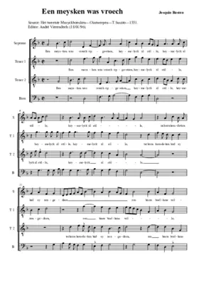 Een meysken was vroech