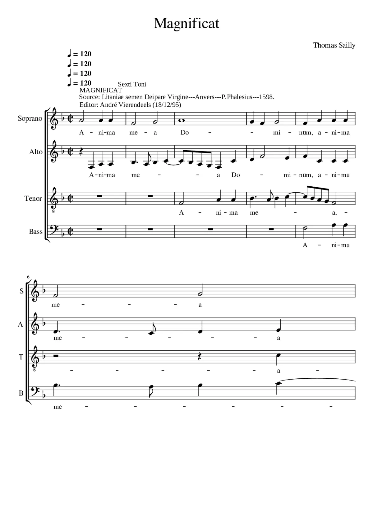 Magnificat VI toni - Page 1