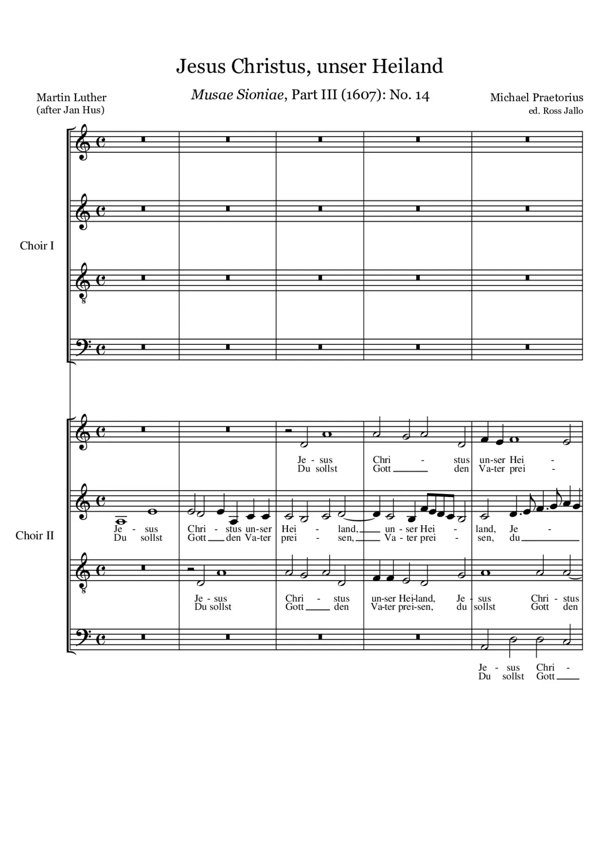 Jesus Christus, unser Heiland - Page 1