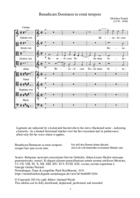 Benedicam Dominum a 8 (1615)