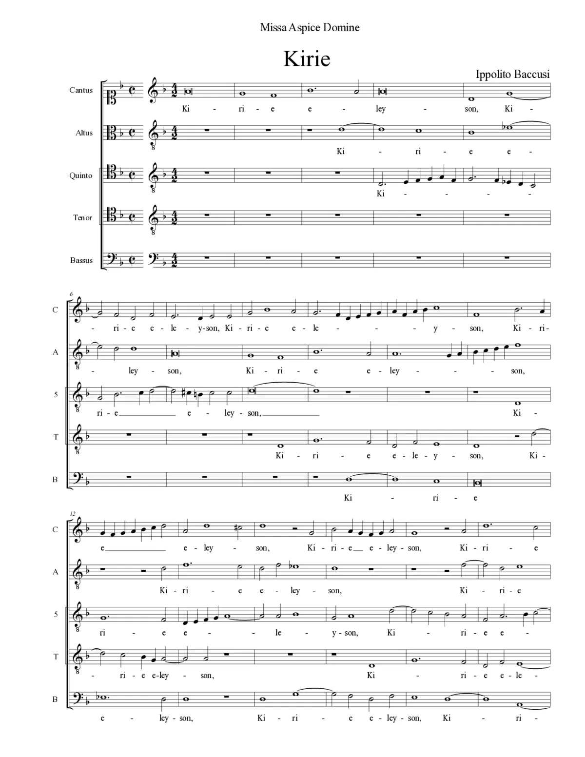 Missa Aspice Domine - Page 1