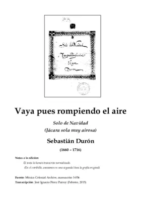 Vaya pues rompiendo el aire