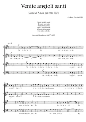 Venite angioli santi