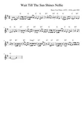 Wait Till The Sun Shines Nellie