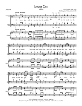 Jubilate Deo in B Flat