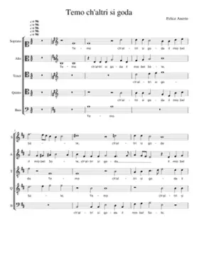 Temo ch'altri si goda