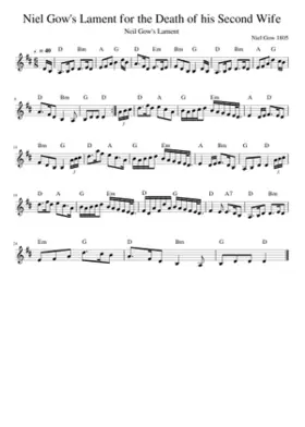 Niel Gow's Lament for the Death of His Second Wife