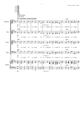 O sacrum convivium (full anthem) (Webbe wrote a verse anthem as well)