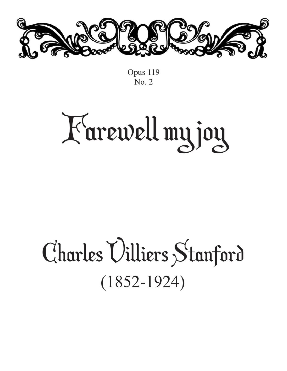 Farewell, my joy - Page 1