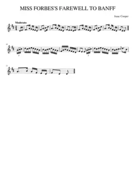 MISS FORBES'S FAREWELL TO BANFF