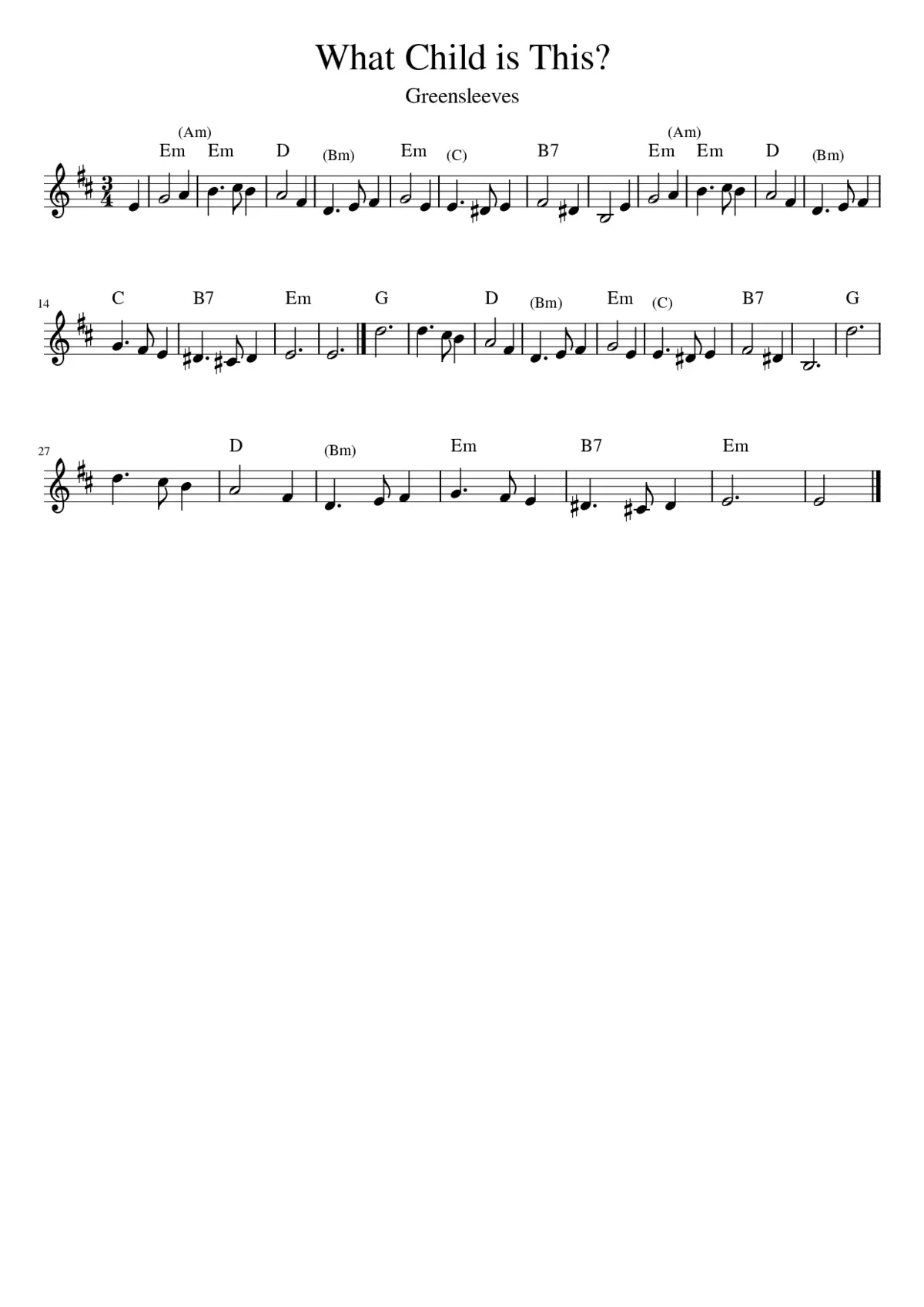 What Child is this? - Page 1