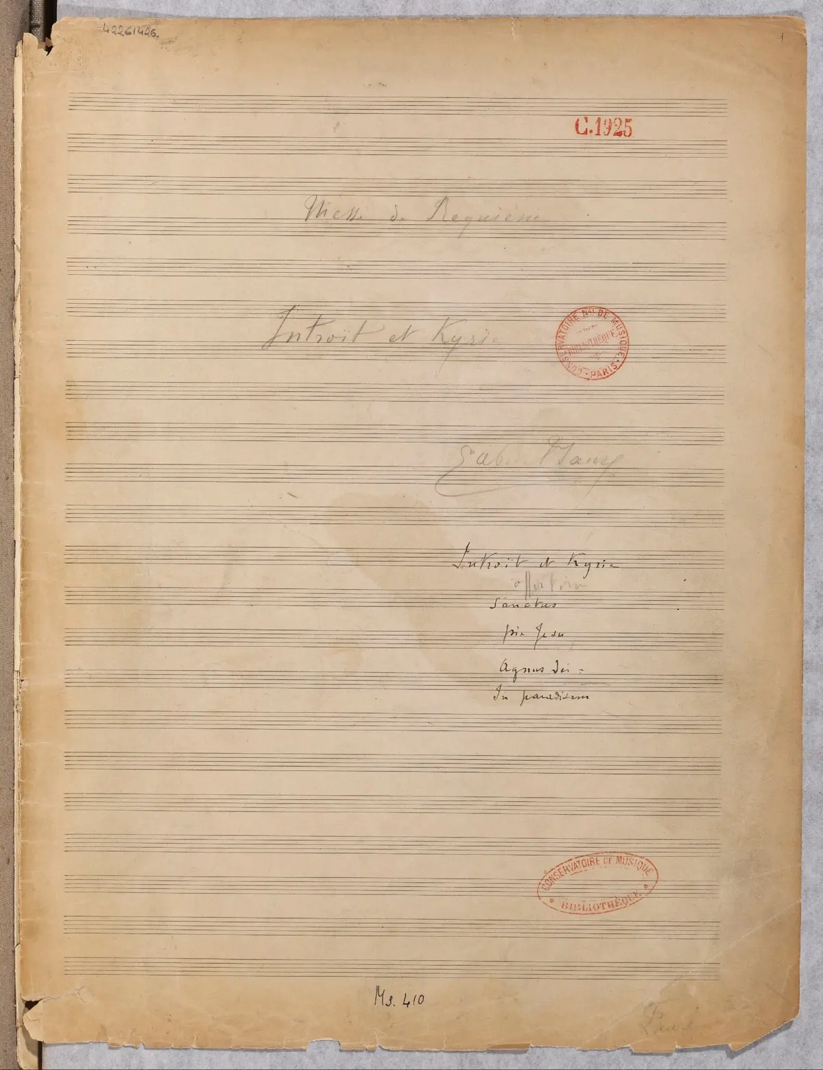 Requiem in D minor - Page 1