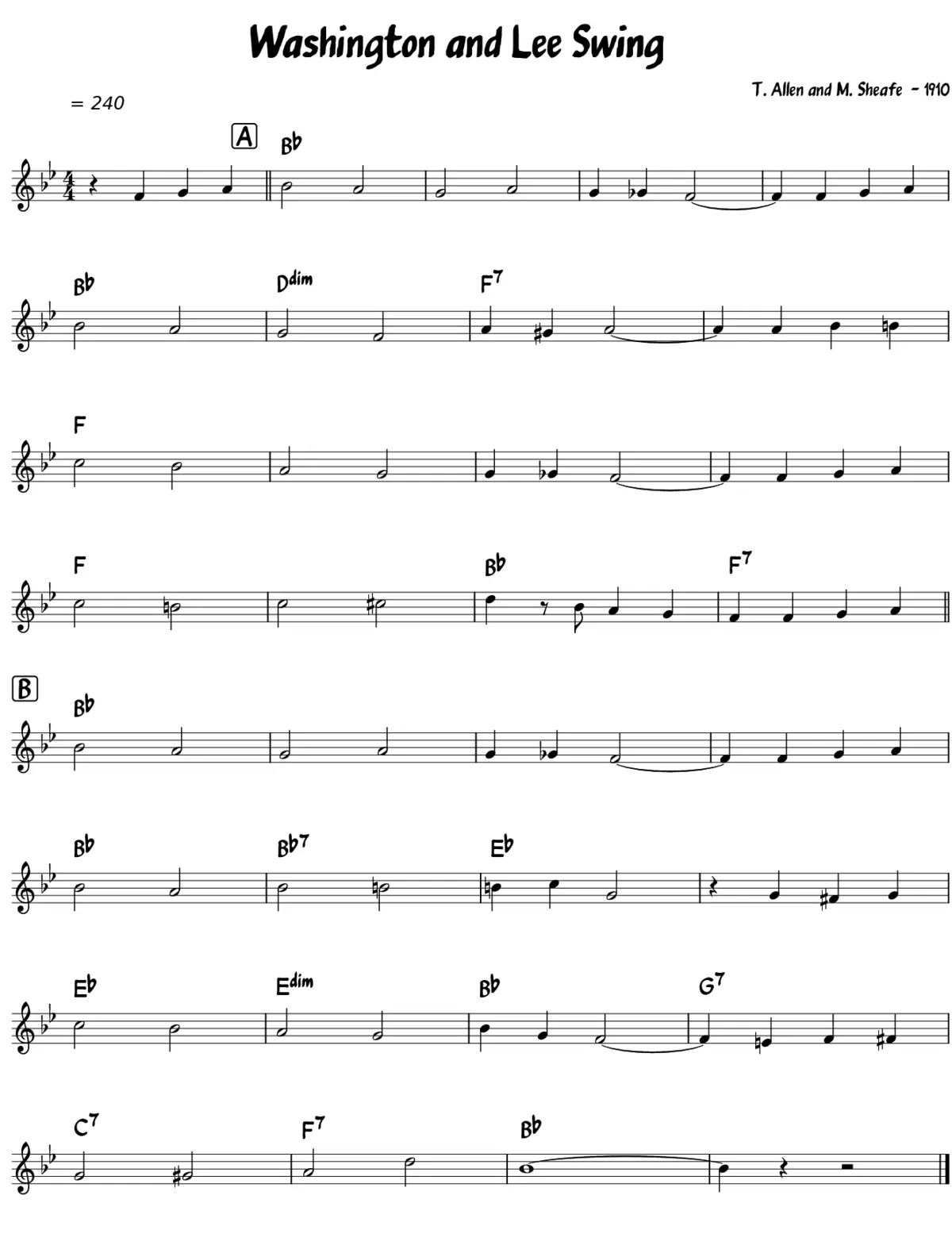 Washington and Lee Swing - Page 1