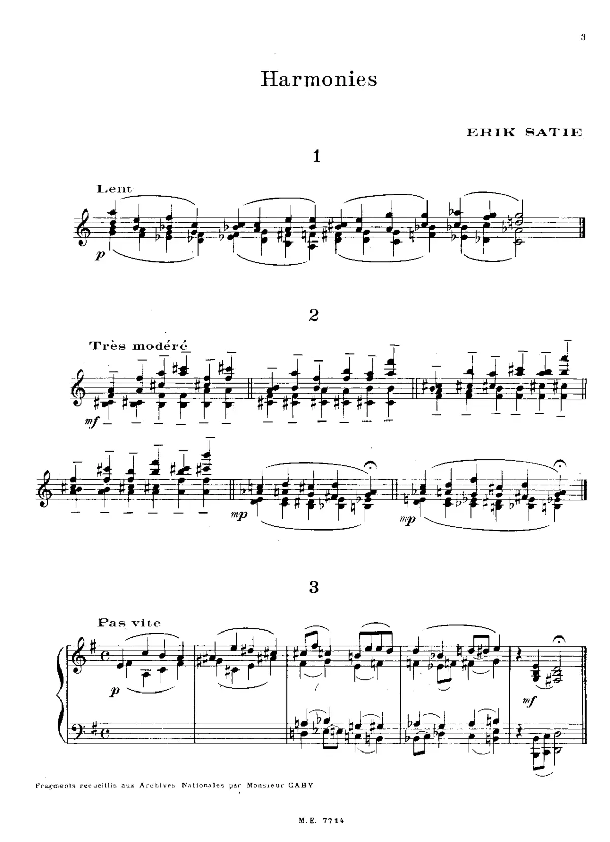 Harmonies - Page 1