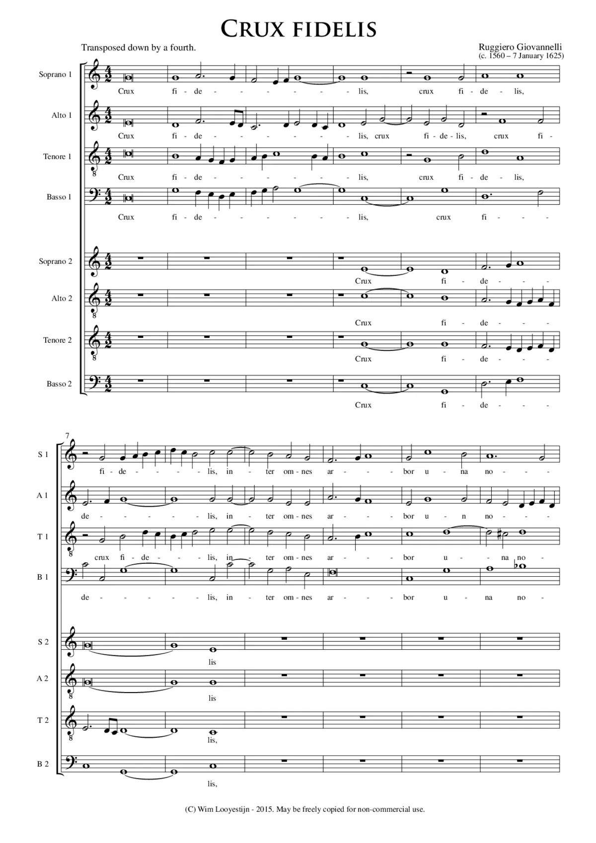 Crux fidelis - Page 1