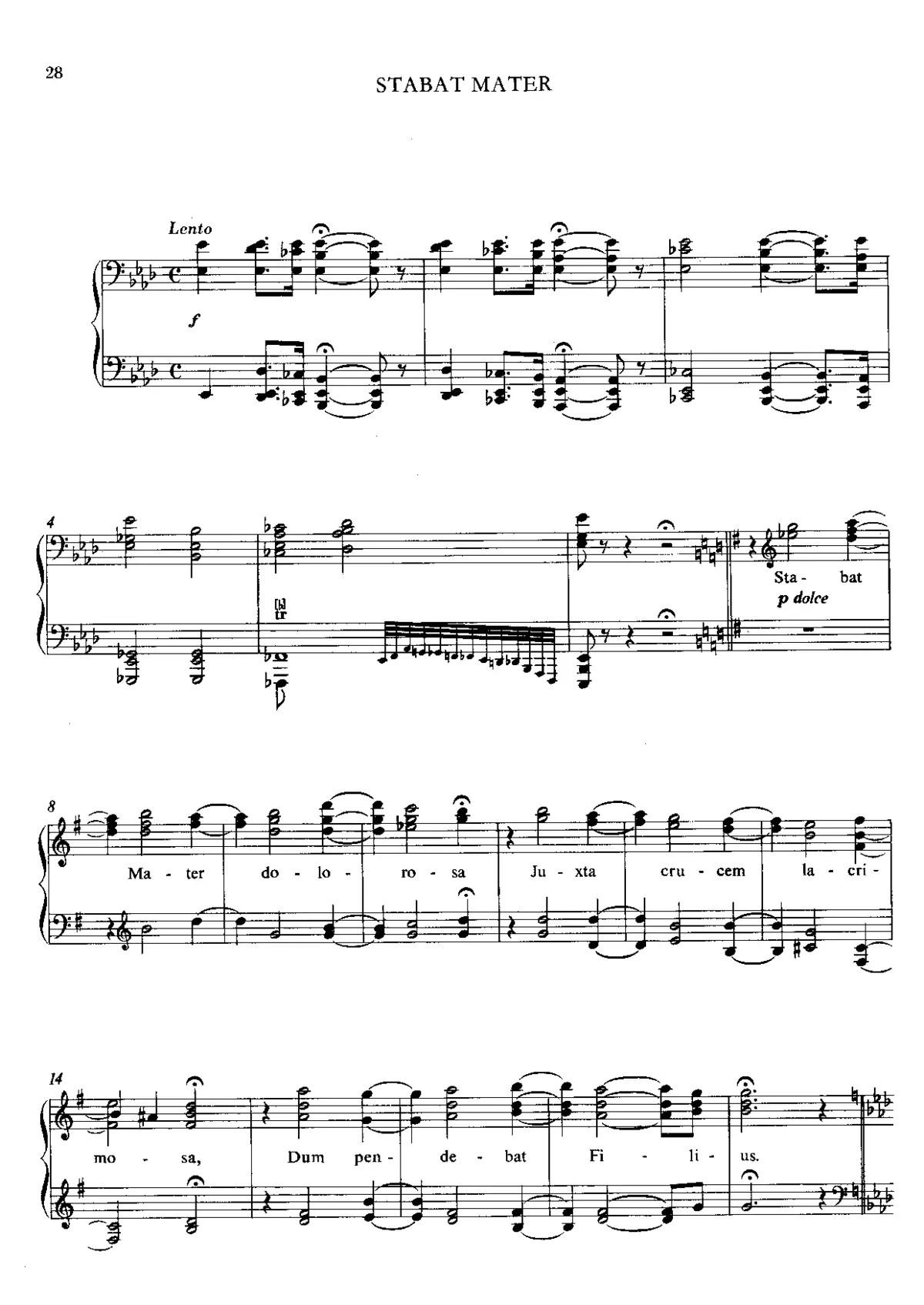 Stabat Mater, S.172b - Page 1